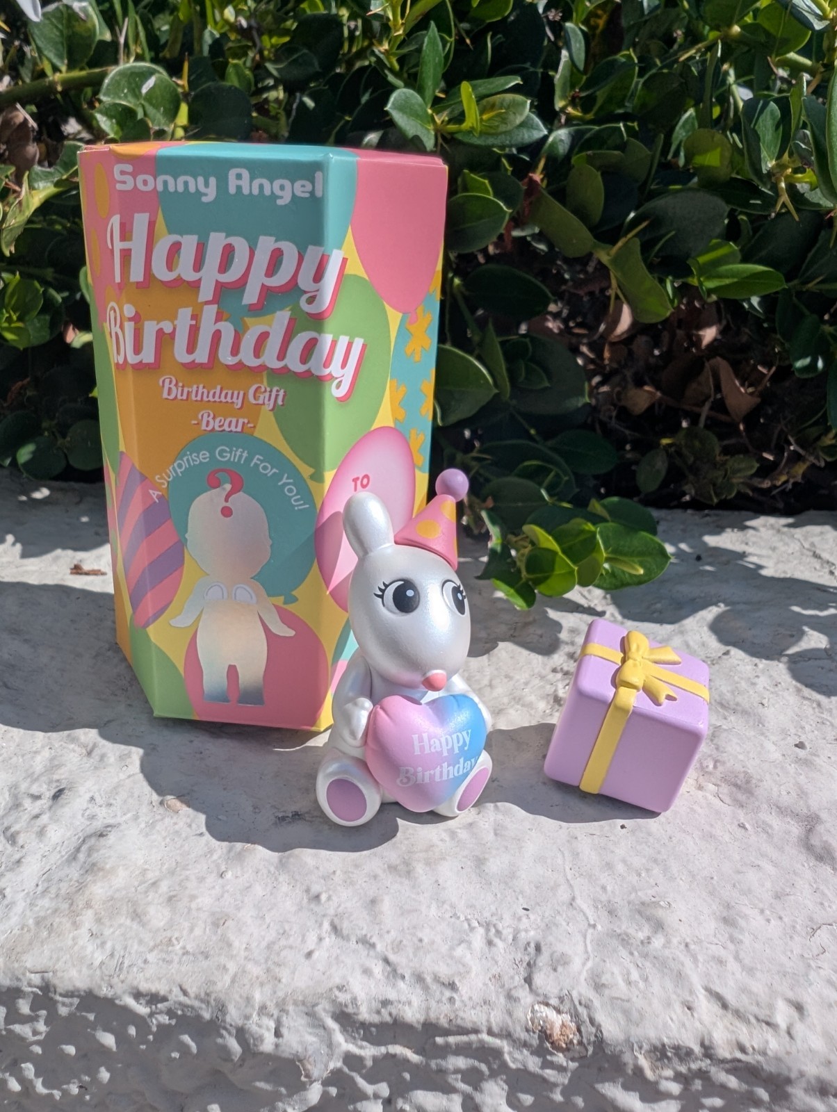 Authentic Sonny Angel Secret - Birthday Gift Bear series RARE Robby
