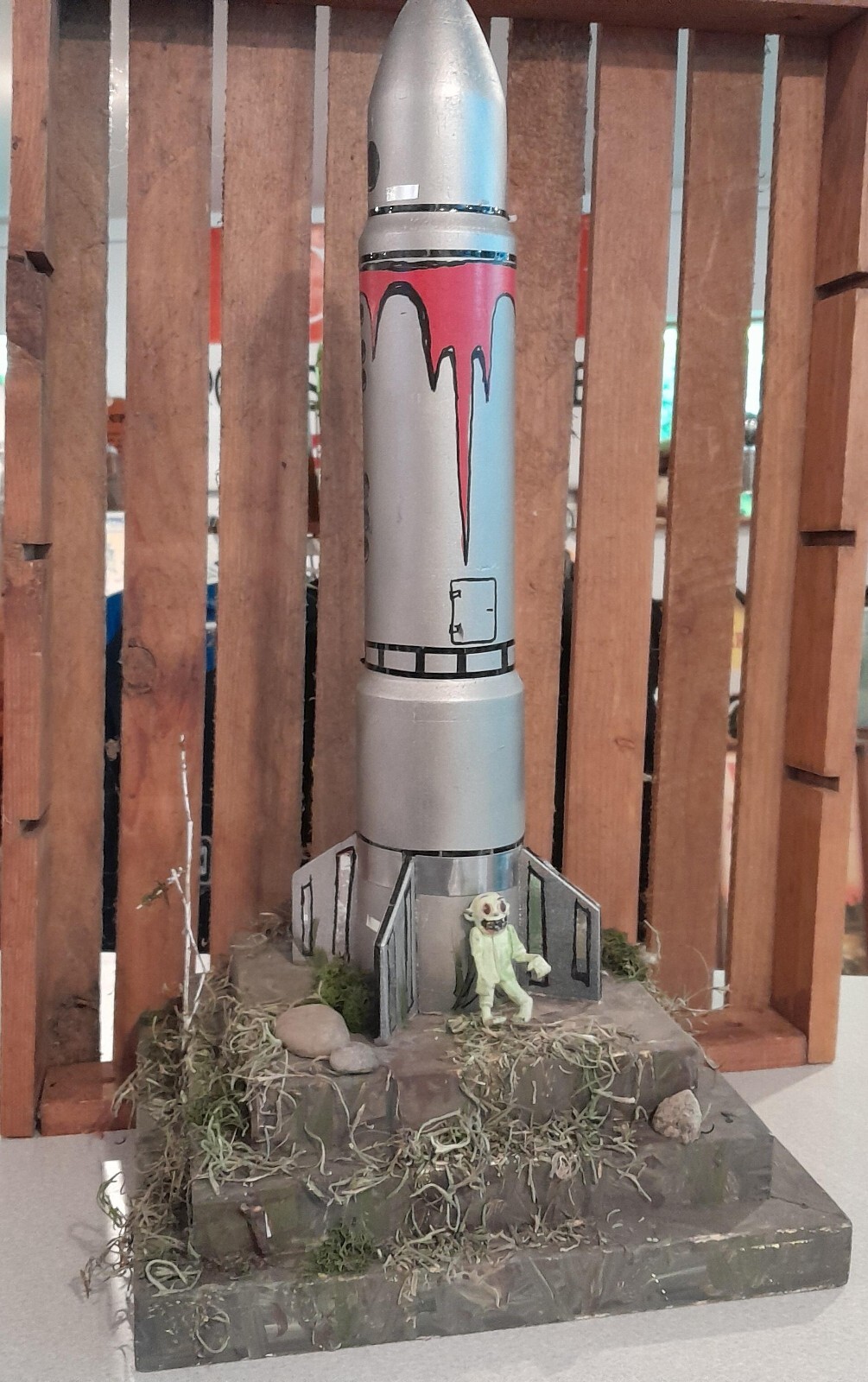 original art scifi sculpture 