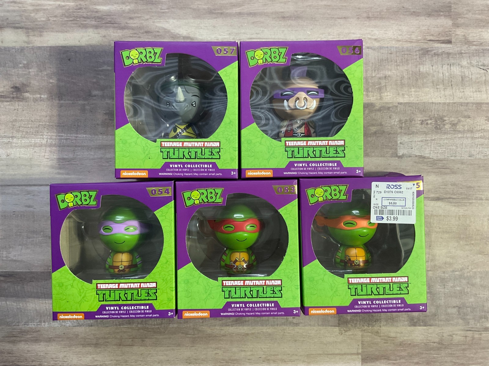Teenage Mutant Ninja Turtles TMNT Vinyl Sugar Dorbz Figure Lot of 5 -J4