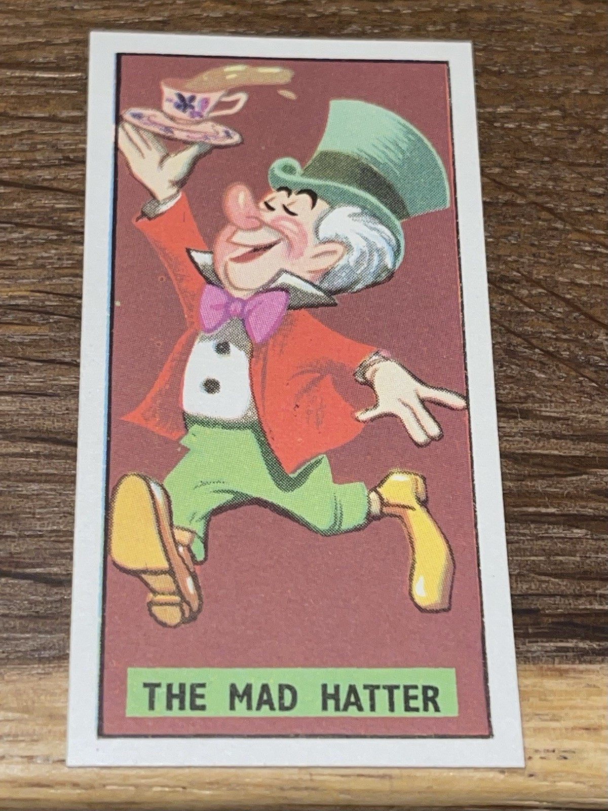 VINTAGE 1957 BARRATT & CO. LTD #1 THE MAD HATTER WALT DISNEY CHARACTERS RARE