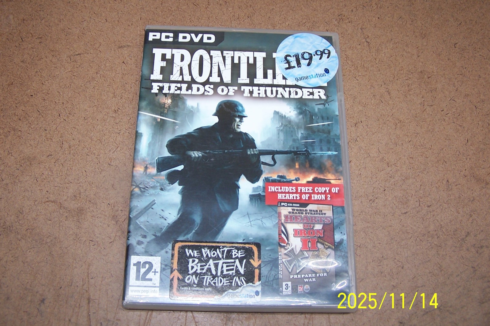 2 Games Frontlines Fields of Thunder + Hearts of Iron II