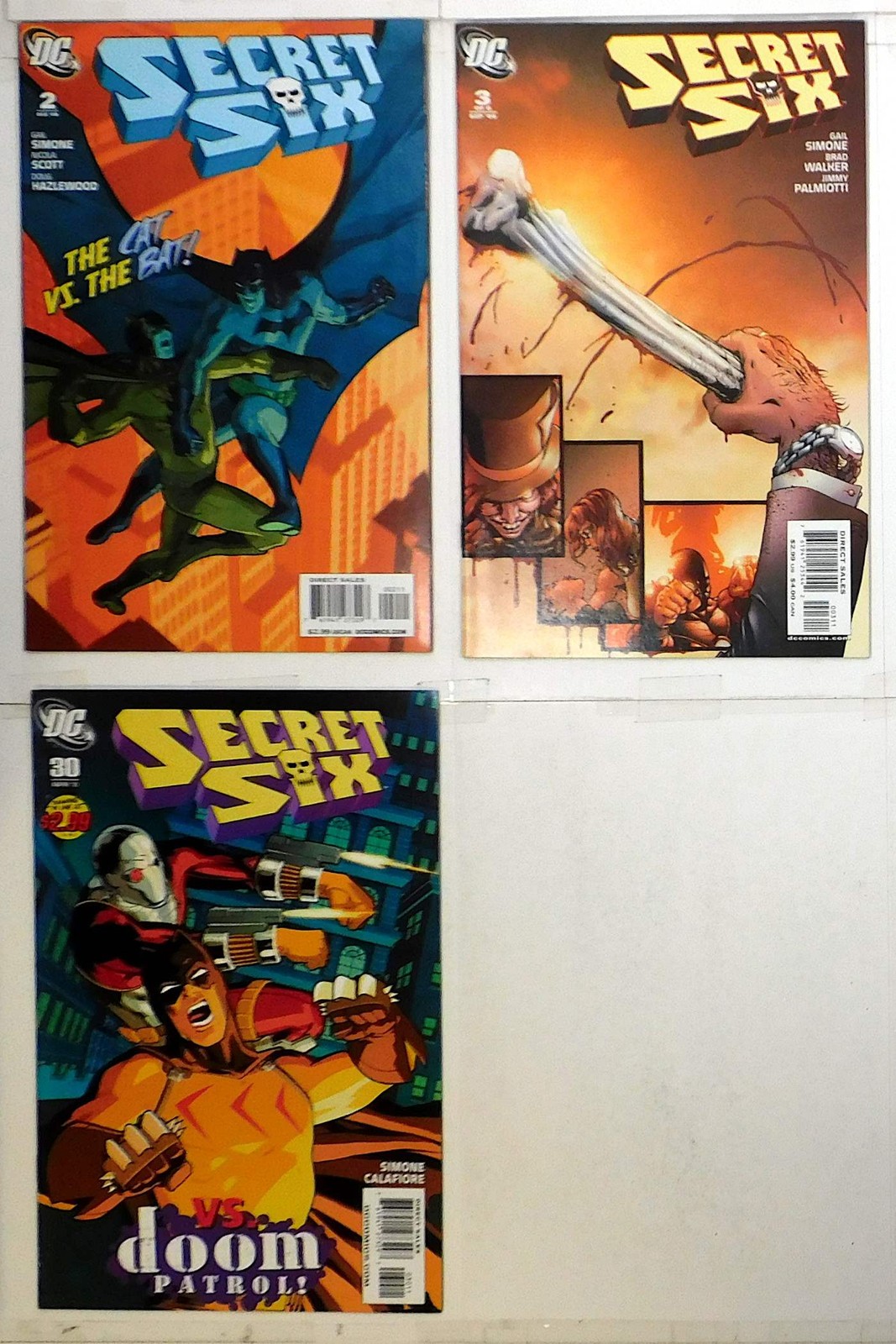 Secret Six Lot of 3 #2, 3, 30 (2008) DC Comics 1st Print Comic Books