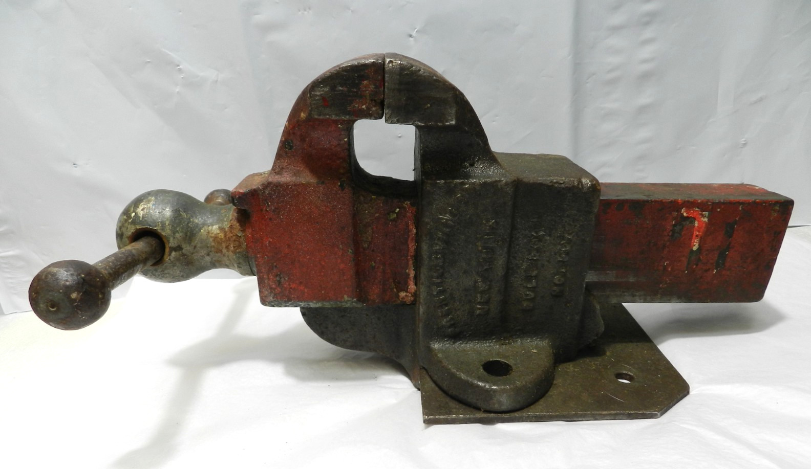 Prentiss Bull Dog No 50 Vise Bench Antique Tool Cast Iron 3-1/4