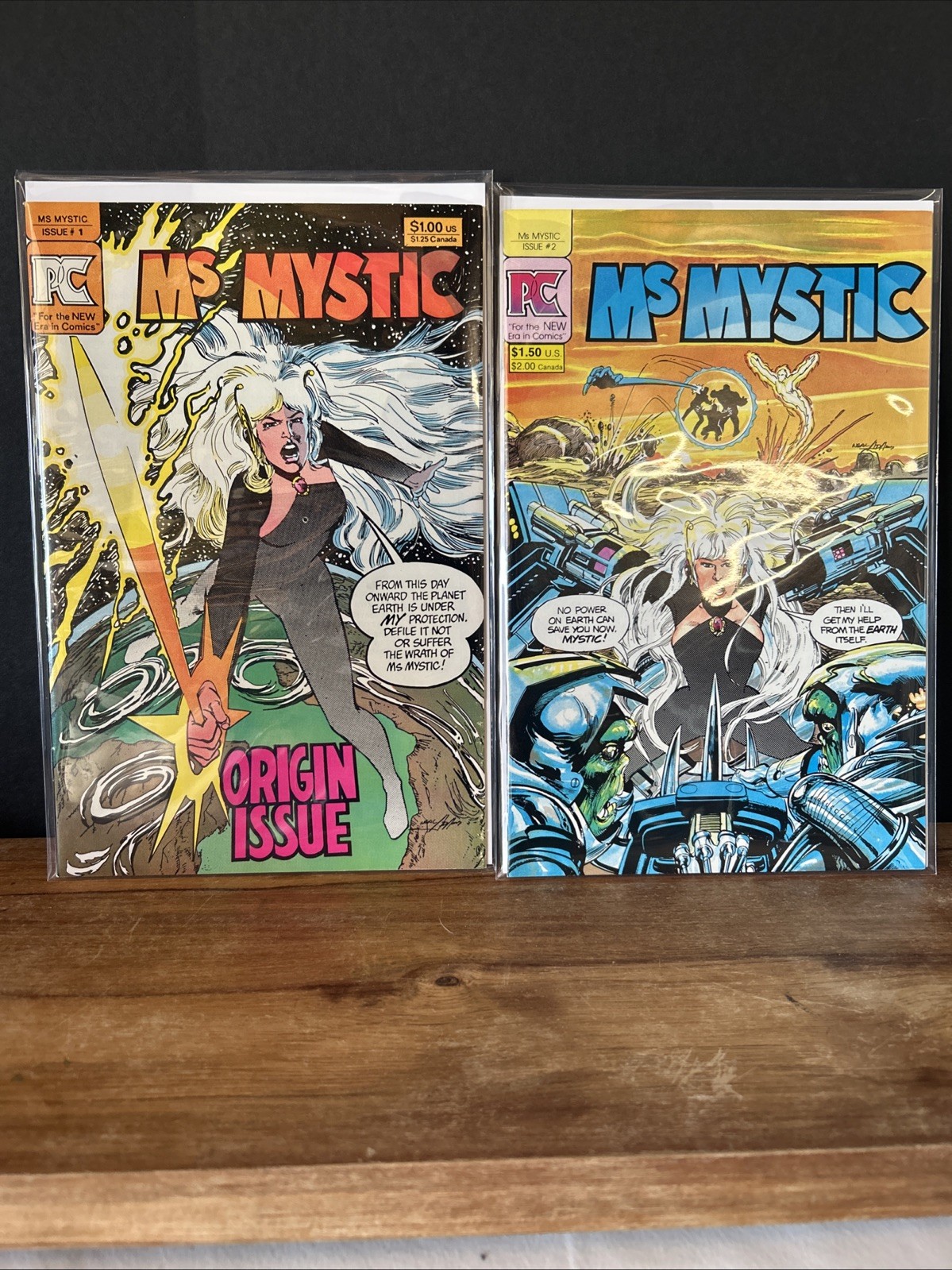 Ms. Mystic 1-2 Complete Set Run ~ NEAR MINT NM ~ 1982 Pacific PC Comics