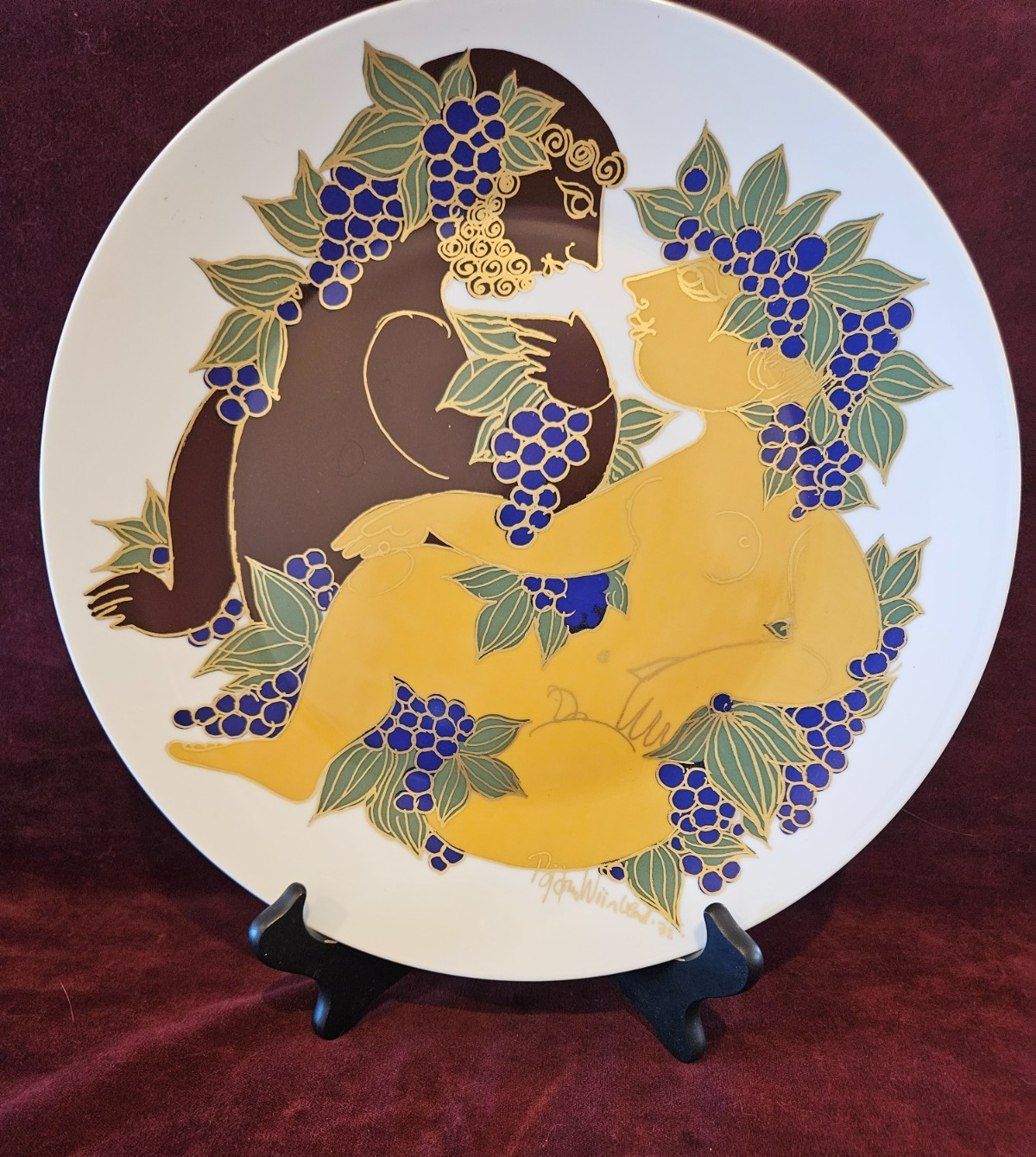 1973 Bjorn Wiinblad Rosenthal Studio Linie Germany Plate 13\