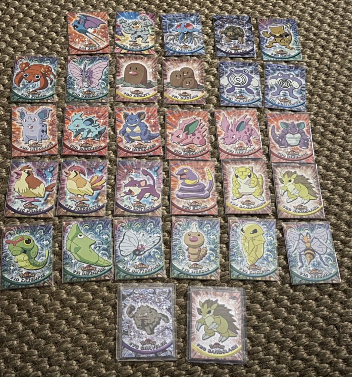 Pokemon Topps Chrome Lot 1999 2000 Vintage NM TV Animation