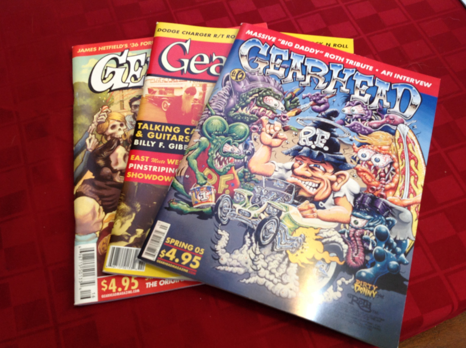Lot of 3 New Gearhead Magazines 12 14 16 Hot Rods Kustom Kulture Automotive Punk