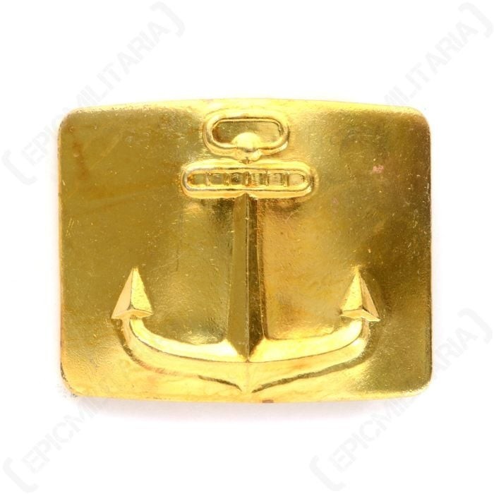 Anchor Belt Buckle Sailor Navy Style - Gold WW2 Soviet Repro - 65mm x 50mm