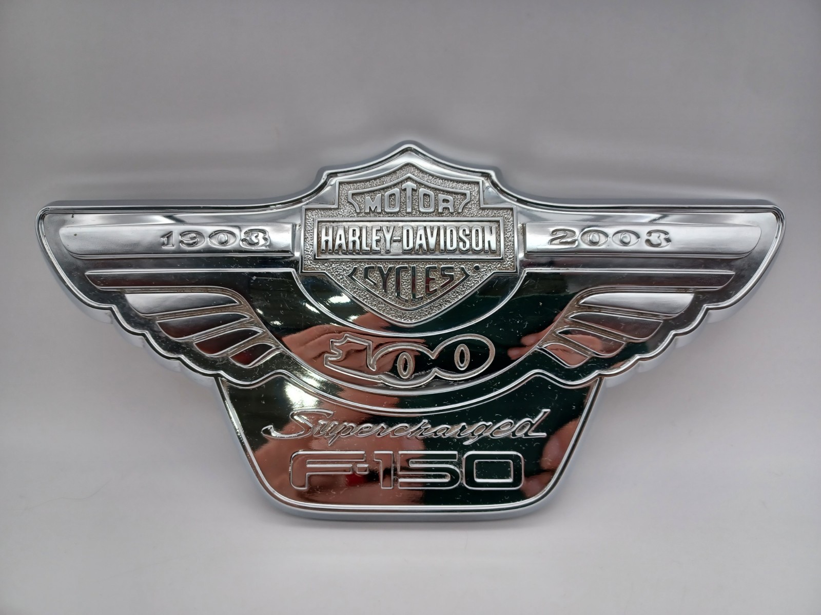 Vintage 2003 Ford F1-50 Harley Davidson 100th Tailgate Emblem NOS 3L348443156AA