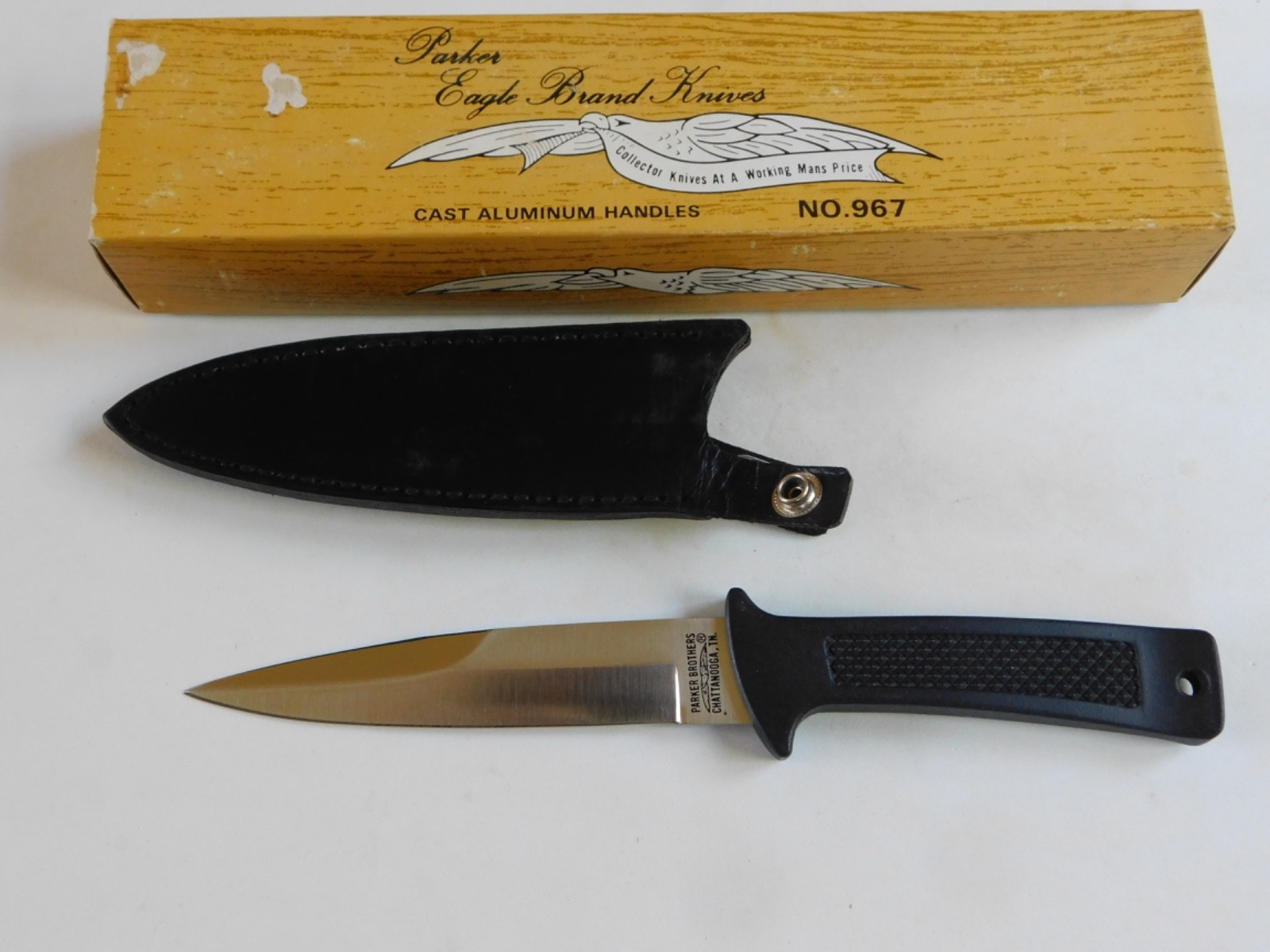 Parker Brothers  No. 967 Fixed Blade Knife With Sheath and Box