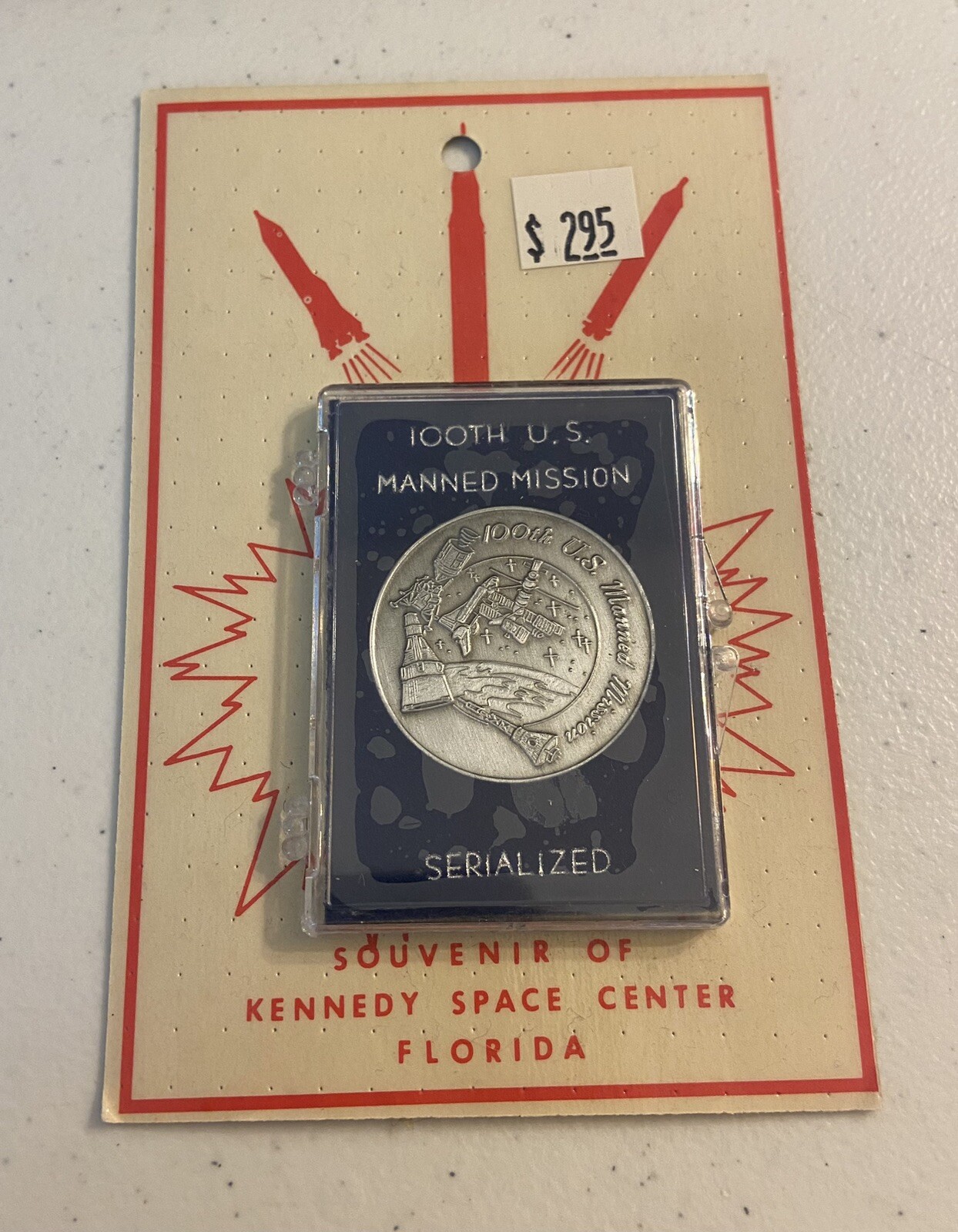 100th U.S. Manned Mission Coin Serialized sealed and Untouched