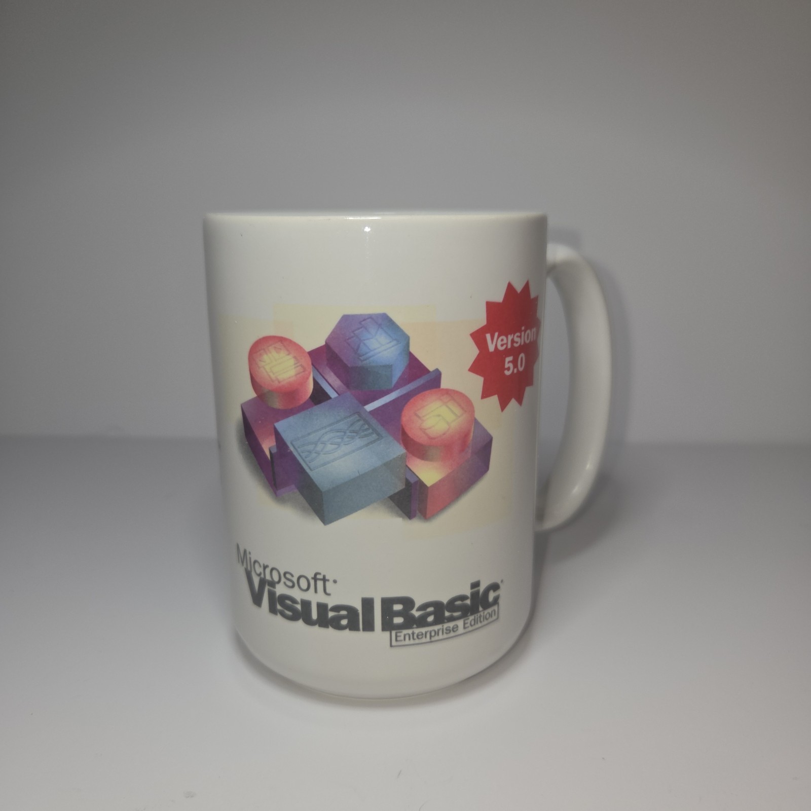 Vintage 1997 Microsoft Visual Basic 5.0 Enterprise Edition Promo Mug Coated...