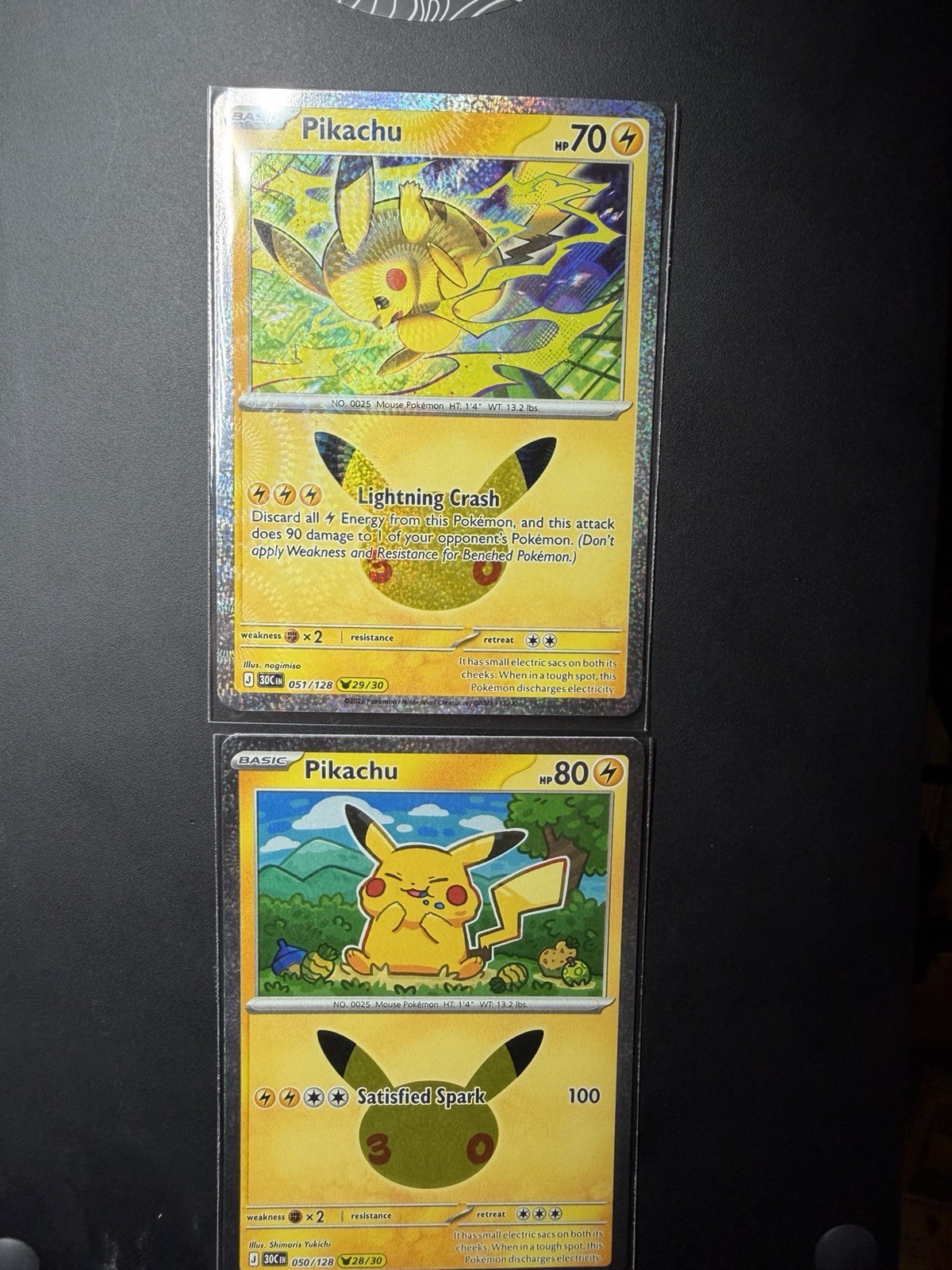 Pikachu 30th Anniversary Pokemon Holo 21 Cards Lot English 2026 Release