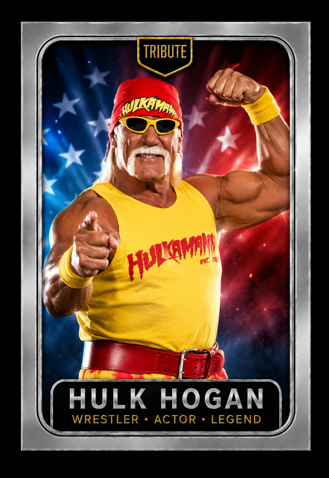 Hulk Hogan Tribute Holo Custom Card