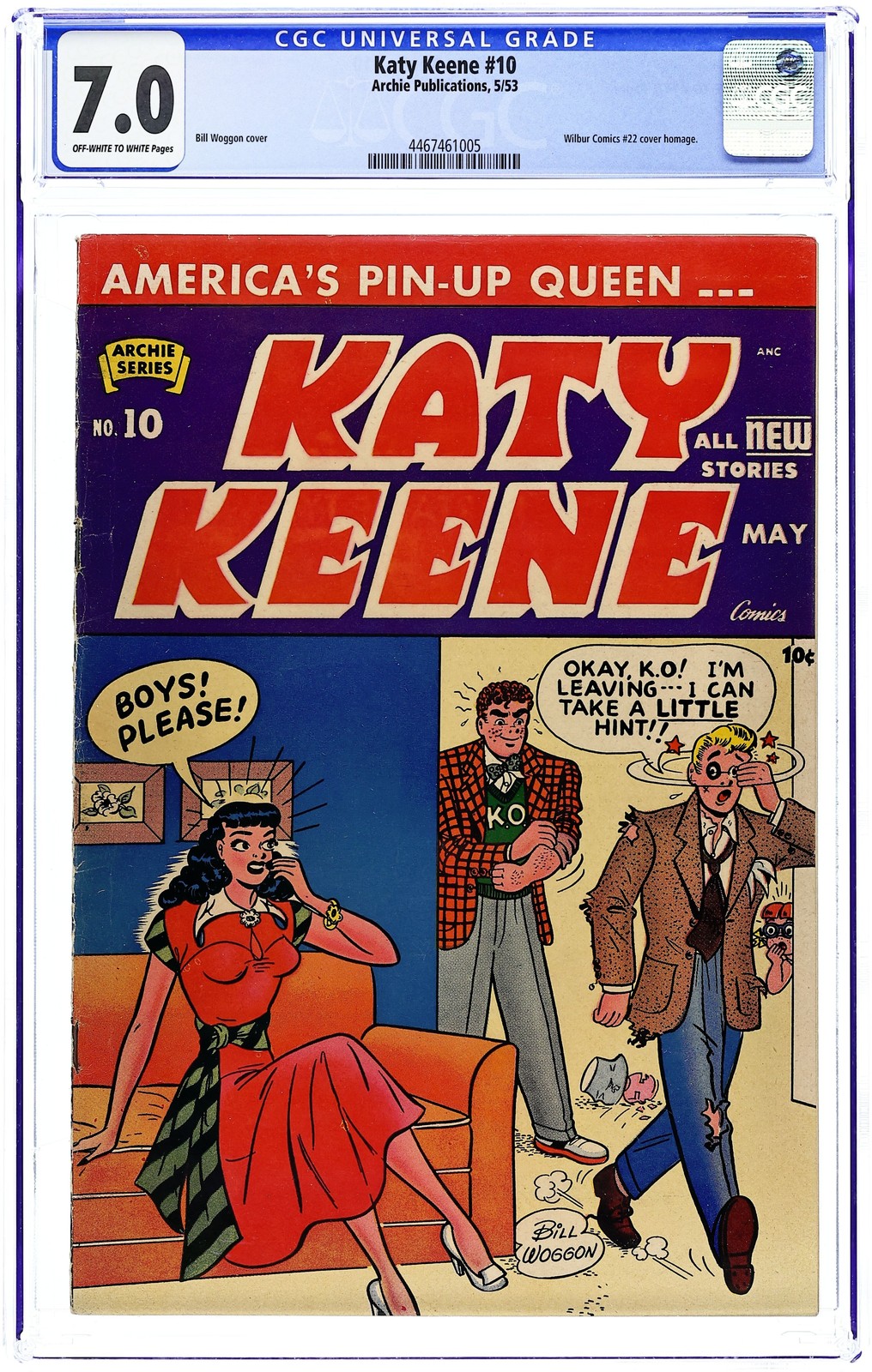 Katy Keene #10 CGC 7.0 1953 4467461005