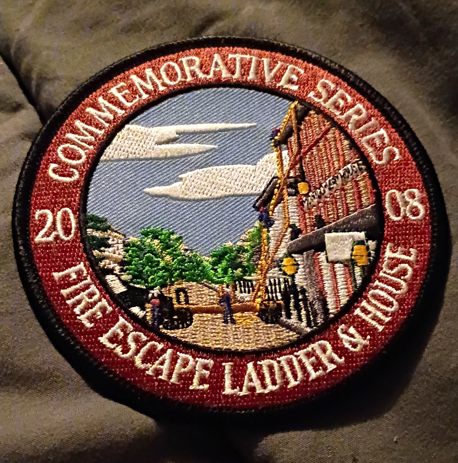 2008 Commemorative Fire Escape Ladder Co. Patch - U.S. Firefighting