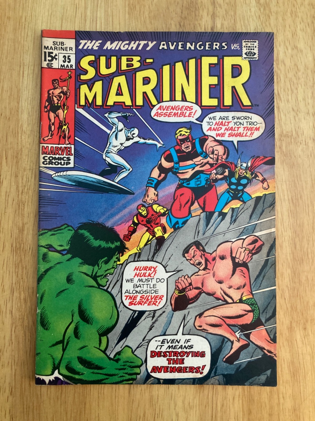 SUB-MARINER #35 (1971) *Key Book* (FN/VF, but Marvel Tanning on Some Pgs.)