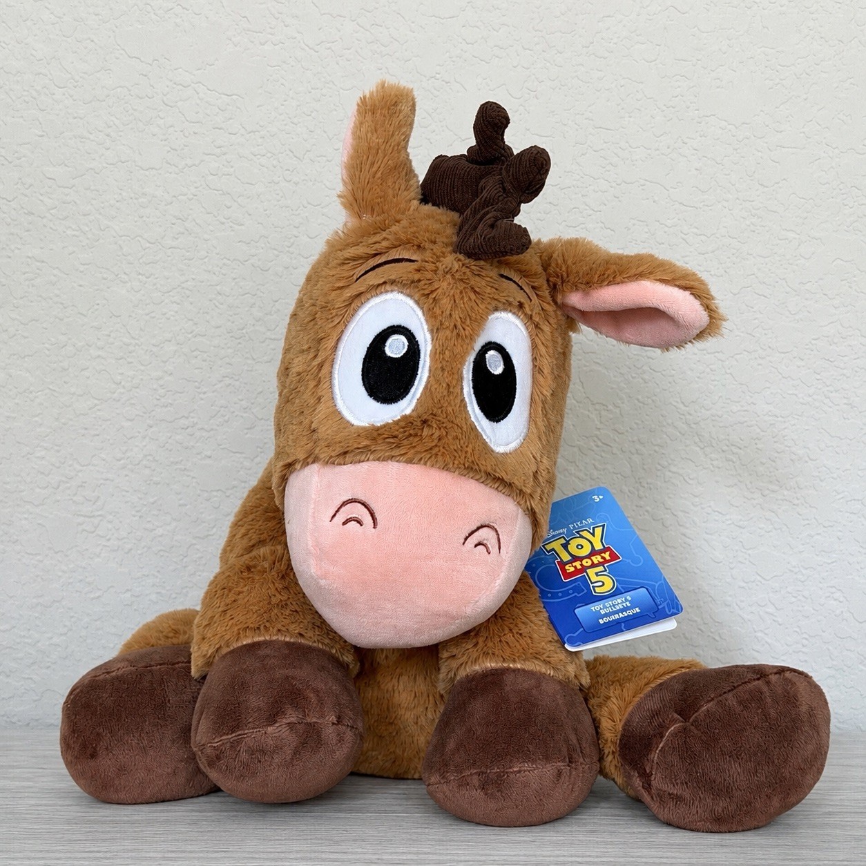 NEW Disney Pixar Toy Story 5 Bullseye Weighted Plush, Soft Stuffed Animal NWT