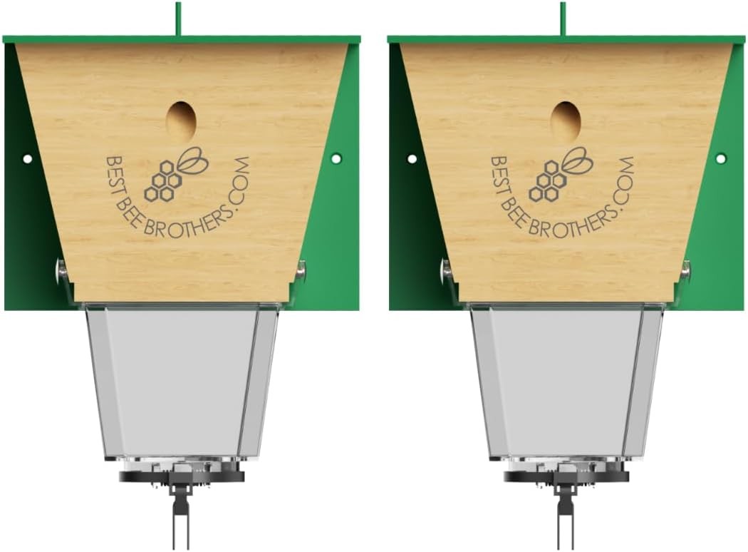Ultimate Pro Carpenter Bee Trap Outside W/ Extra-Large Clear External Receptacle