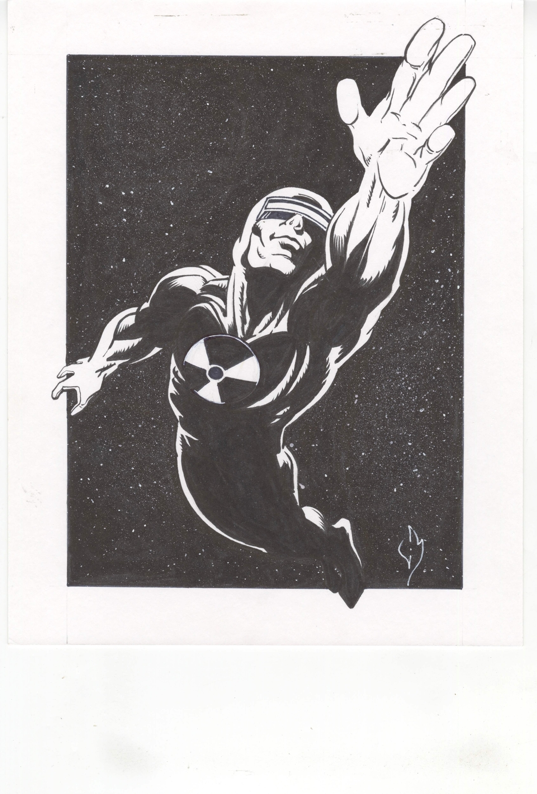 Solar Man of the Atom Valiant Original Art by Cliff Van Meter