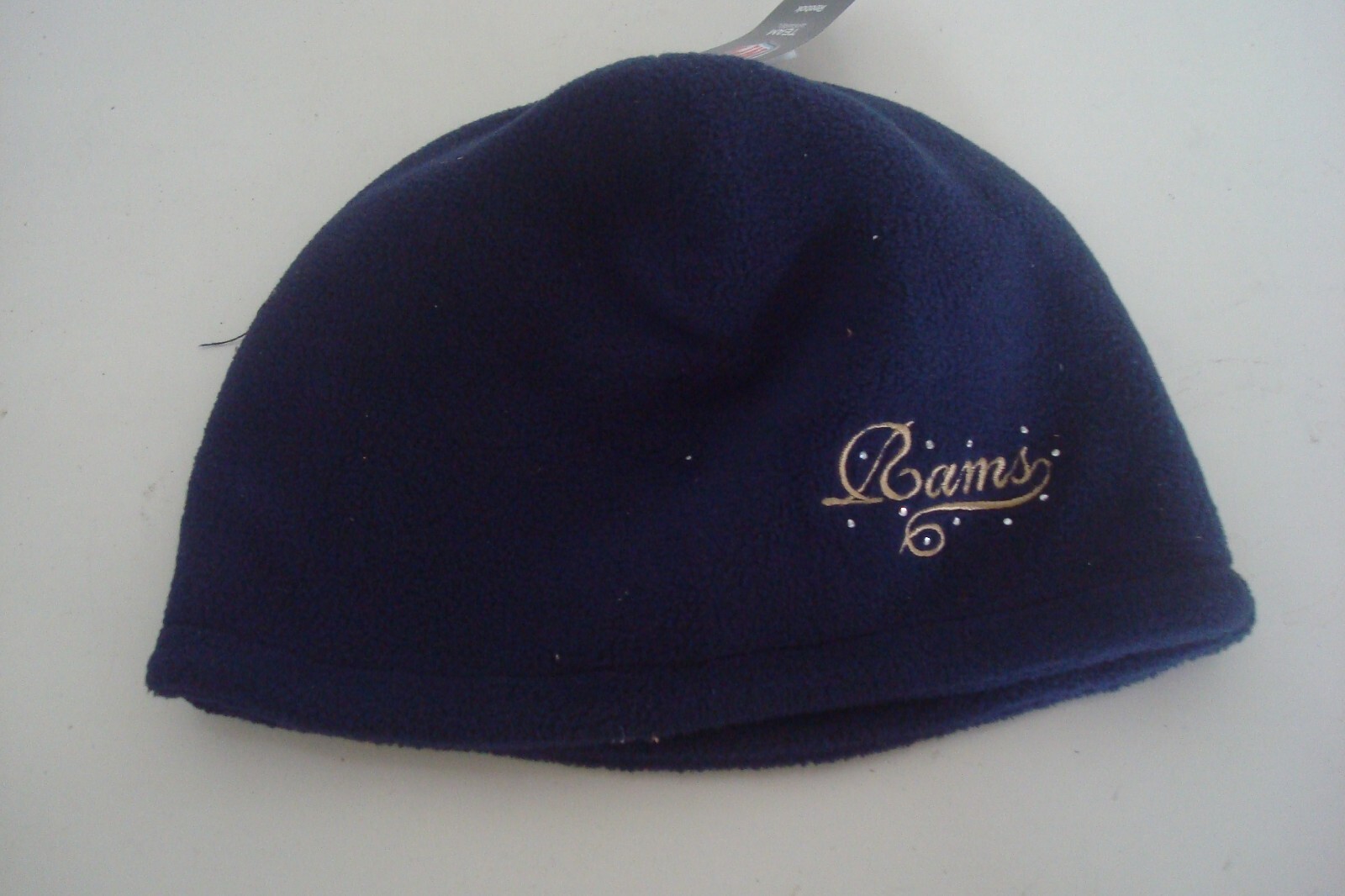 L.A. RAMS         DEADSTOCK   TOBOGGAN KNIT VINTAGE BEANIE SKULL HAT CAP K2