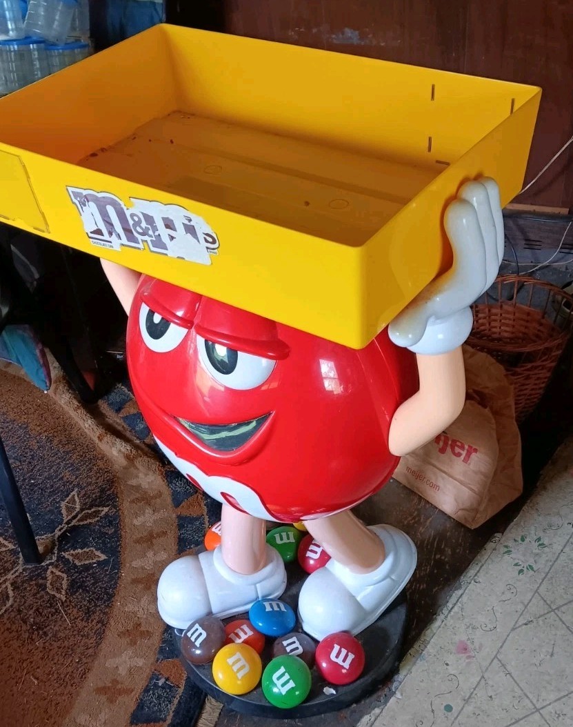 40-inch tall 1990s vintage Red M&M\'s store display.