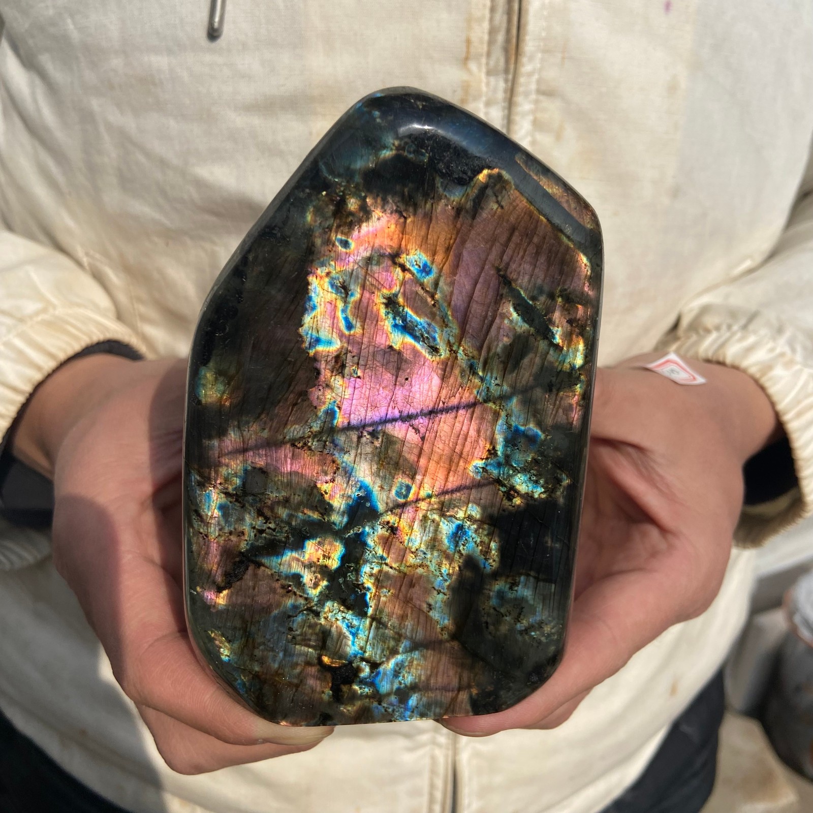 2.5lb Rare Natural Gorgeous Labradorite Quartz Crystal Stone Specimen Healing