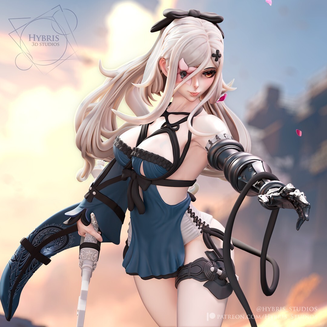 1:8 Zero Drakengard Fan Art UNPAINTED Resin Garage Kit Statue