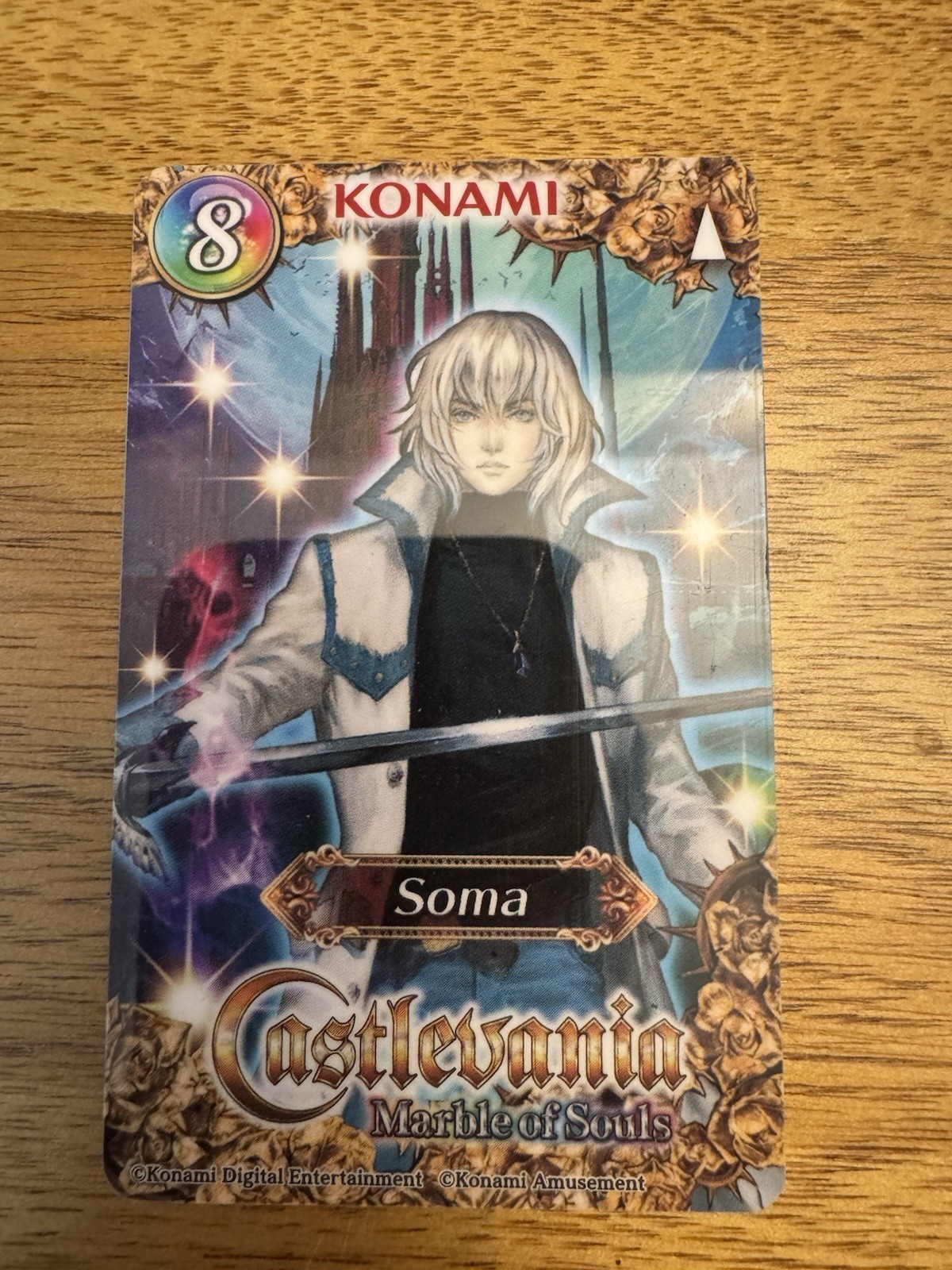 Round 1 Rare #8 Soma Castlevania Marble of Souls Konami Coin Pusher Card