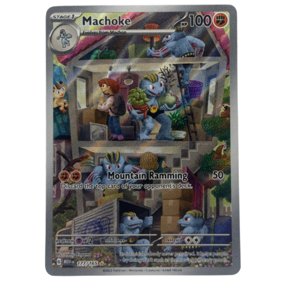 Pokemon TCG: Machoke 177/165 Sv: Scarlet & Violet 151 Holo NM