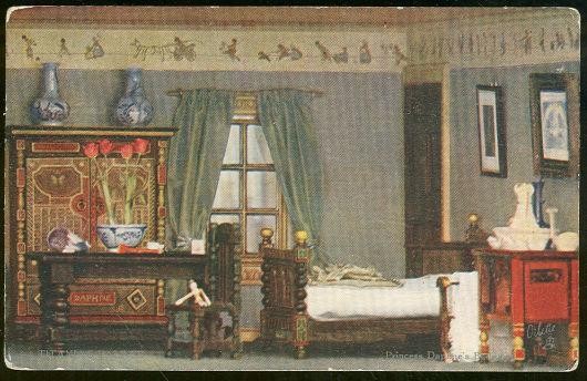 Titania\'s Palace Princess Daphne Bedroom Throne Lot Two Unused Tuck\'s Postcards