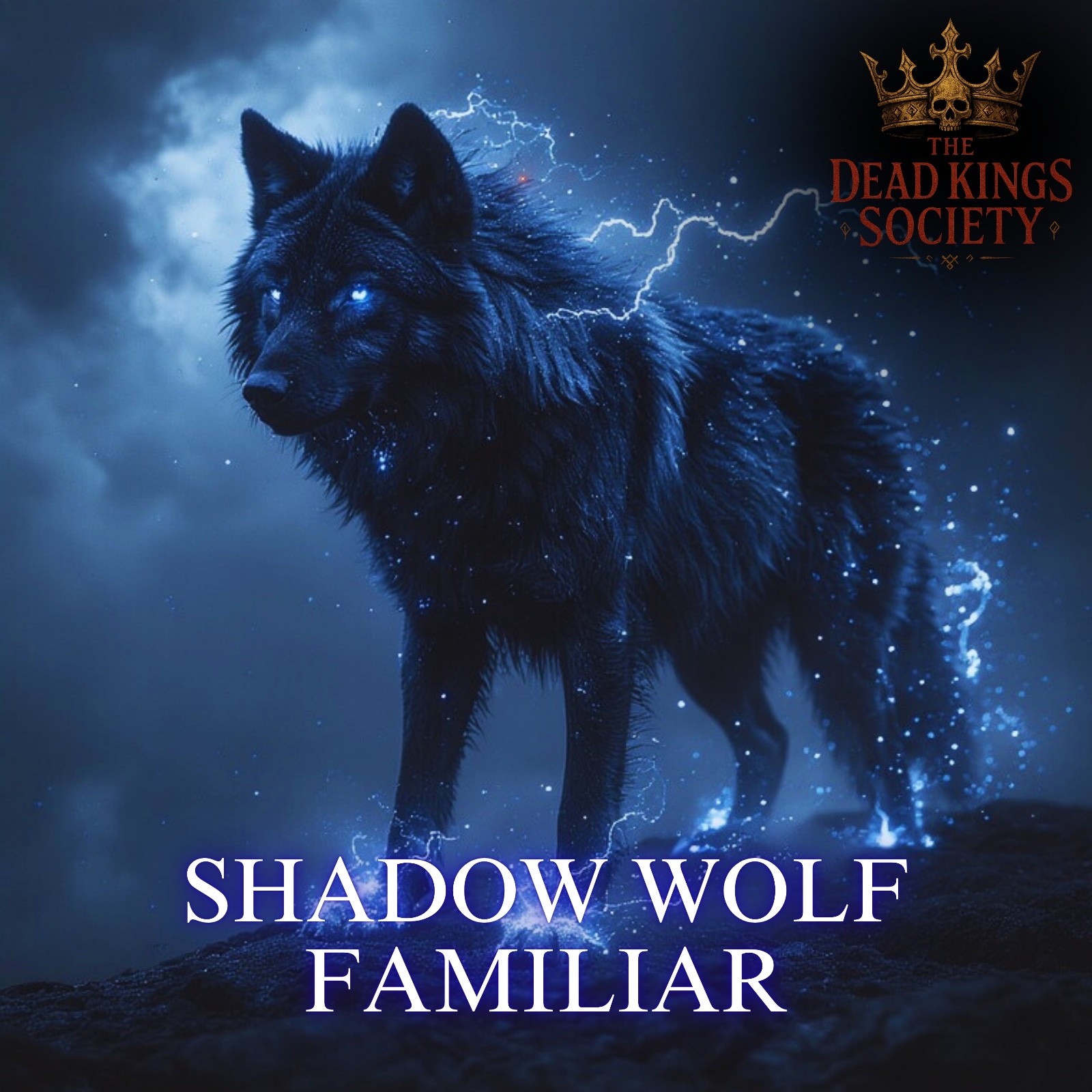 Shadow Wolf Guardian Spirit Familiar – Loyal Astral Protector, Psychic Strength