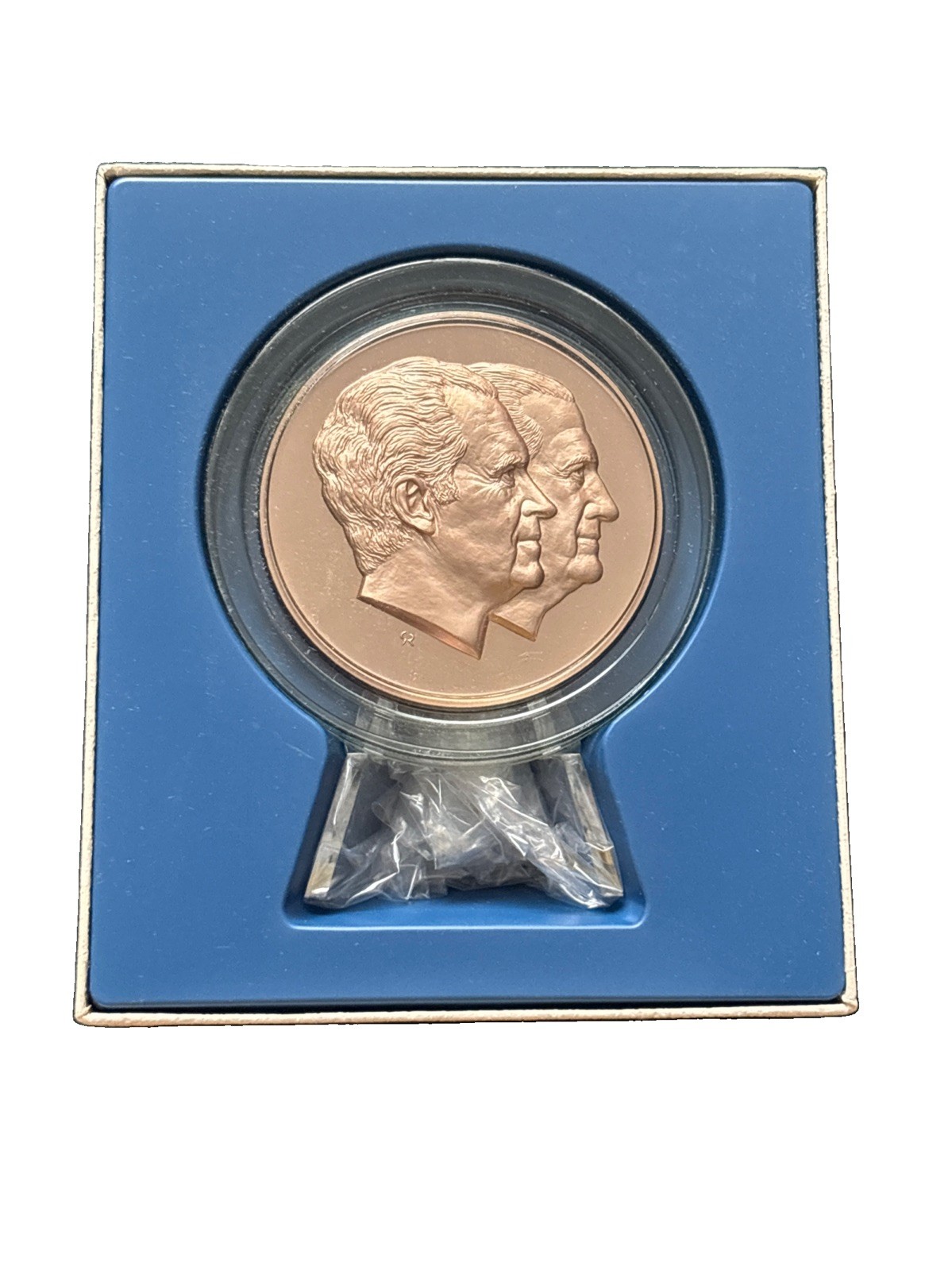 Official 1973 President Richard Nixon & Agnew Proof Inaugural Solid Bronze Medal