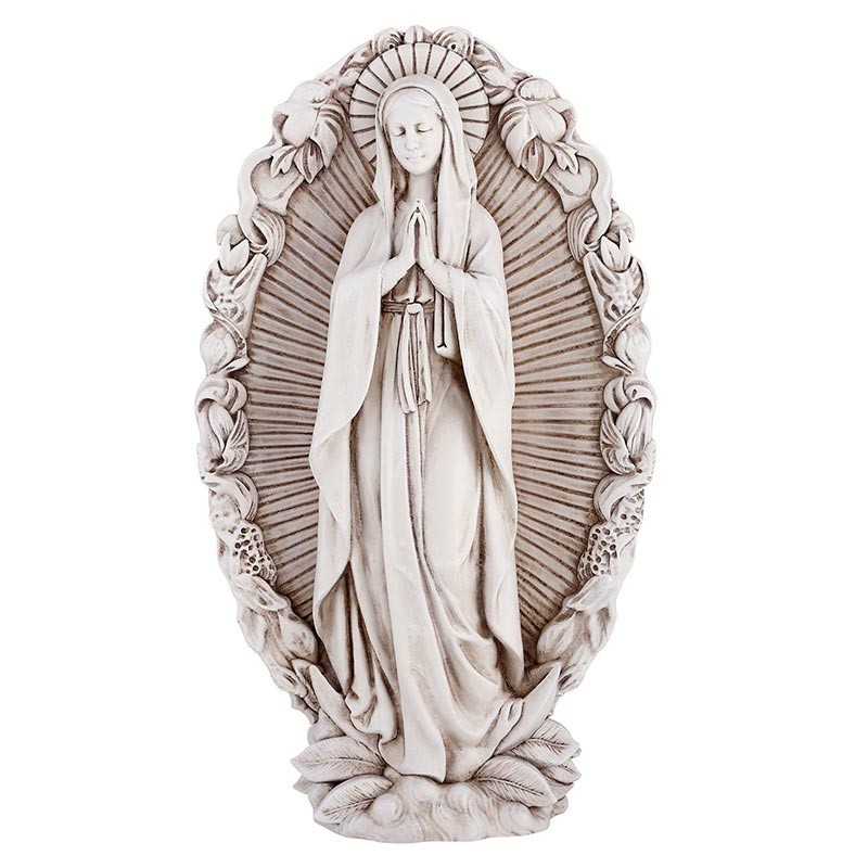 Our Lady Of Guadalupe Statue Beautiful Piece- Elegant Addition To Any Room Decor