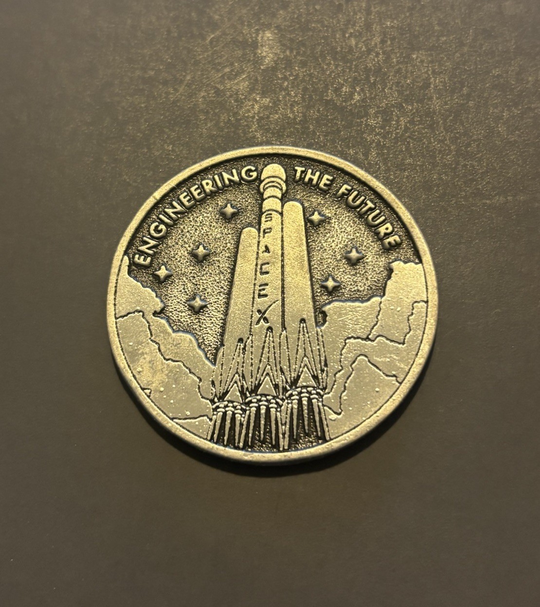 RARE SpaceX Falcon Heavy Medallion Coin Engineering The Future Made In USA