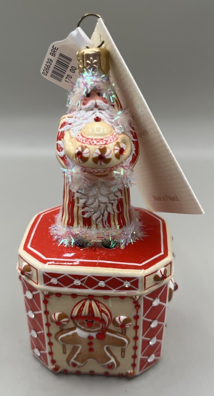 NWT Patricia Breen Santa for Mimi Red TBA2 Peppermint #2939 2010 4” Jeweled