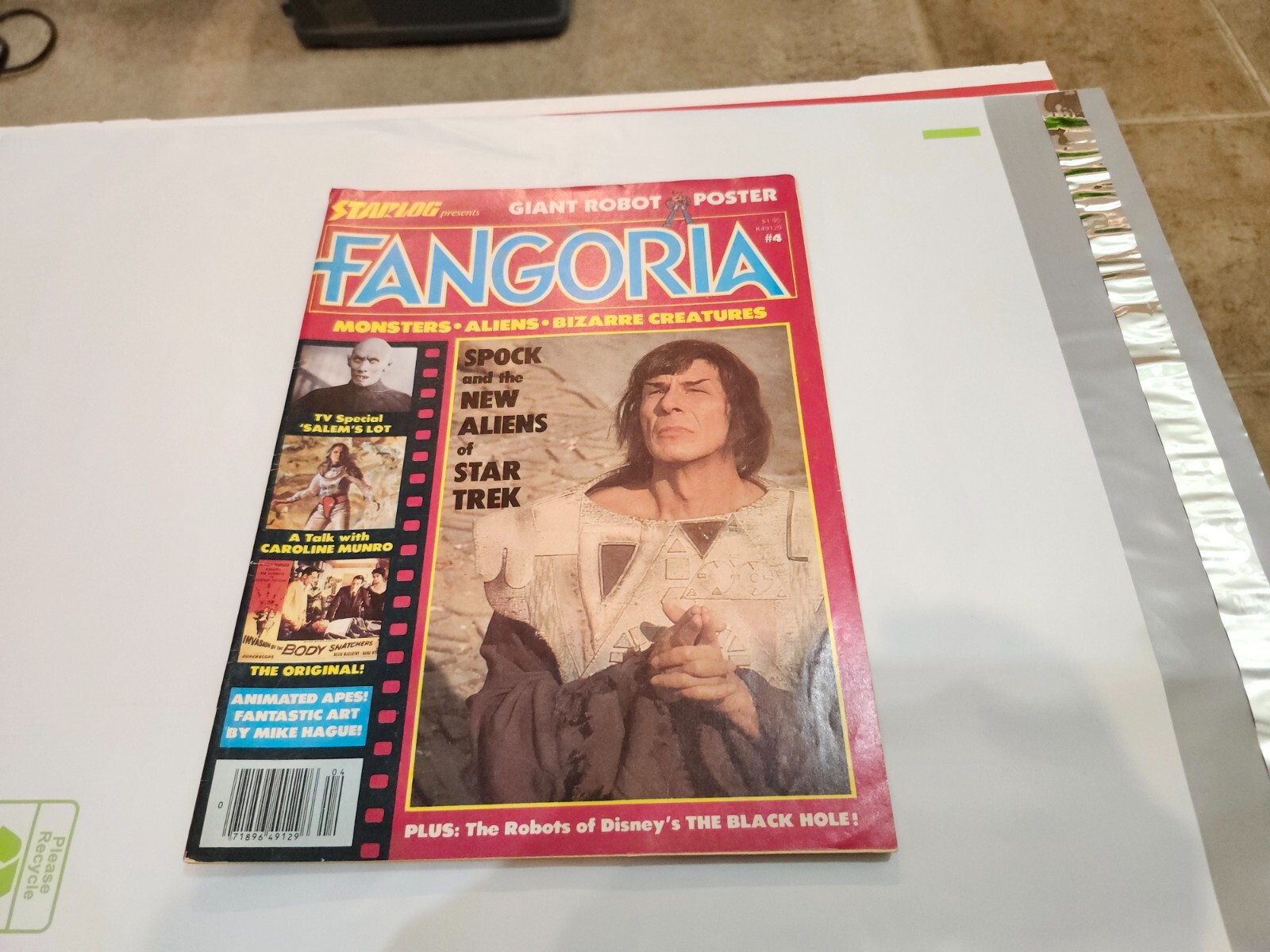 Fangoria Magazine #4 February 1980 Spock Star Trek  Posters unopened intact