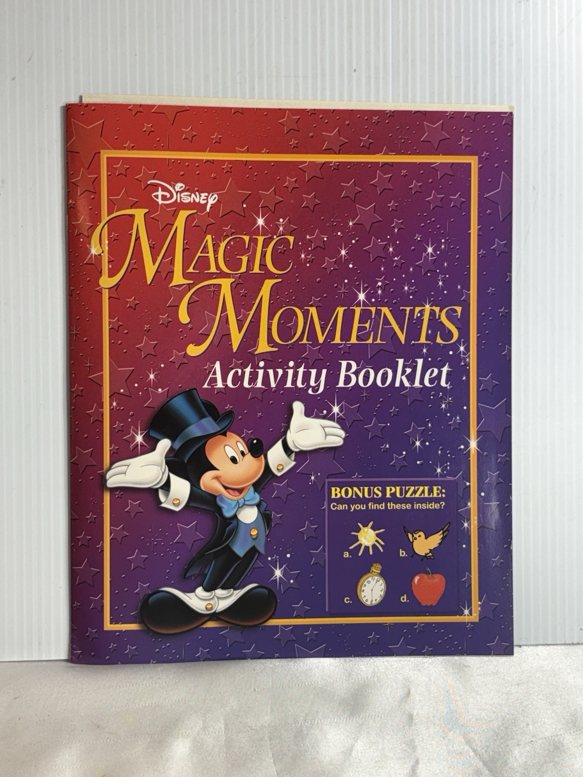 Disney “Magic Moments” Activity Book - Vtg 2001 - Brand New With Stickers - Rare