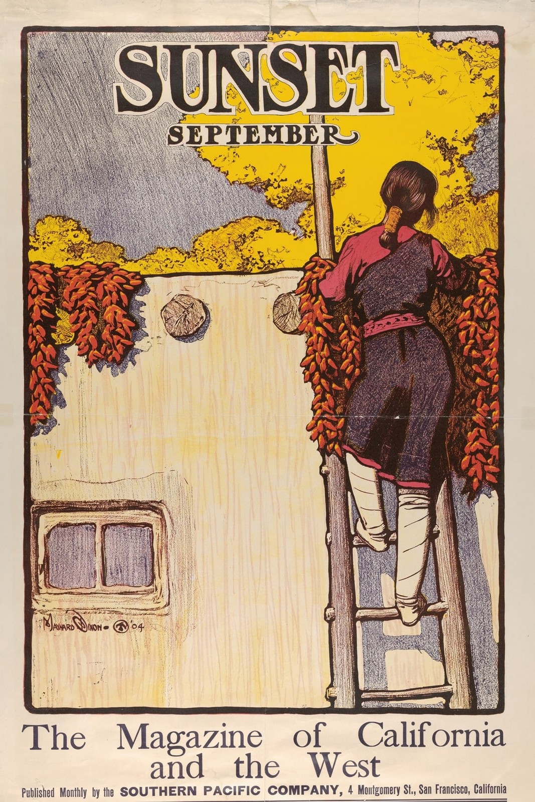 🌅 Sunset Magazine (1904) - Vintage California Poster 24x36” - Premium Matte