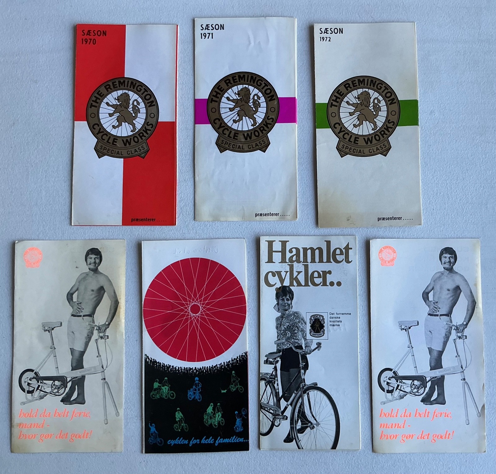 7 Vintage 1970s European Scandinavian Bicycle Catalogs Remington Hamlet Combi