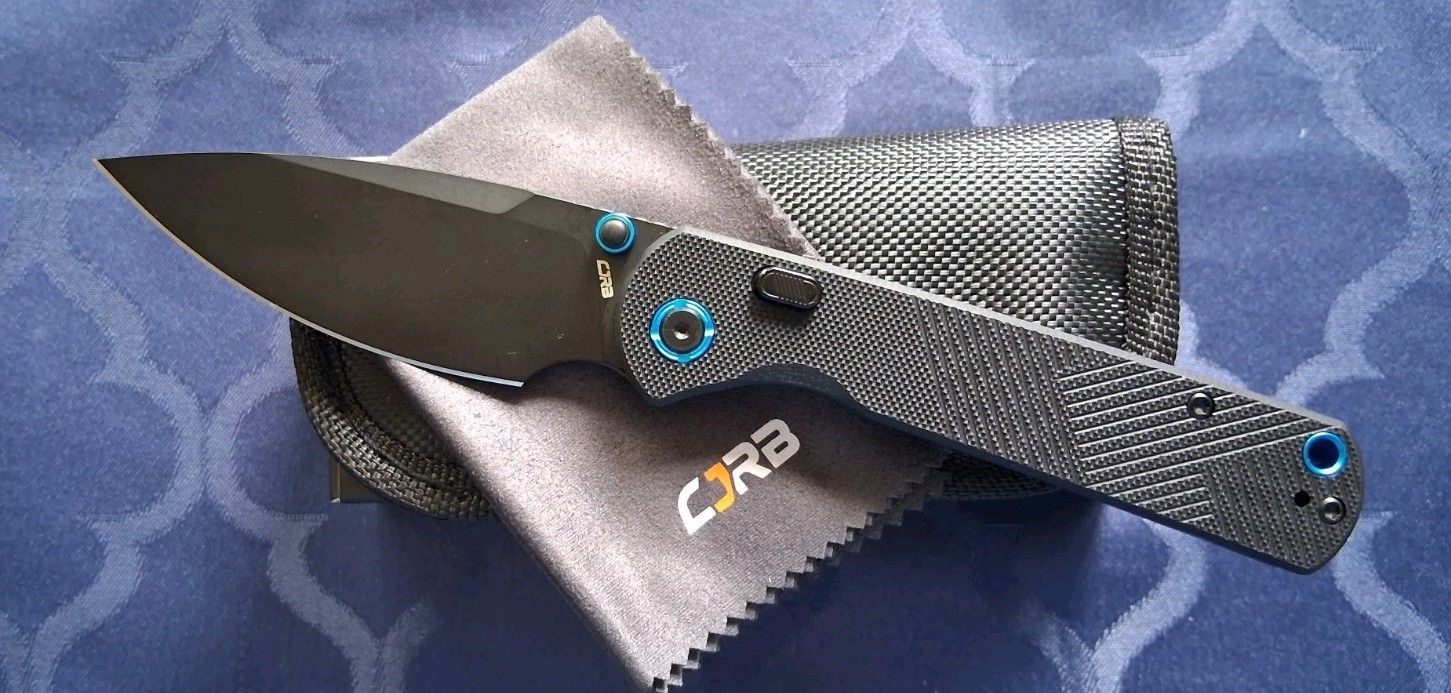 *NEW*🔥 CJRB - Latitude EDC Knife w/AR-RPM9 Blade & Black G10 Handle (1975-B)