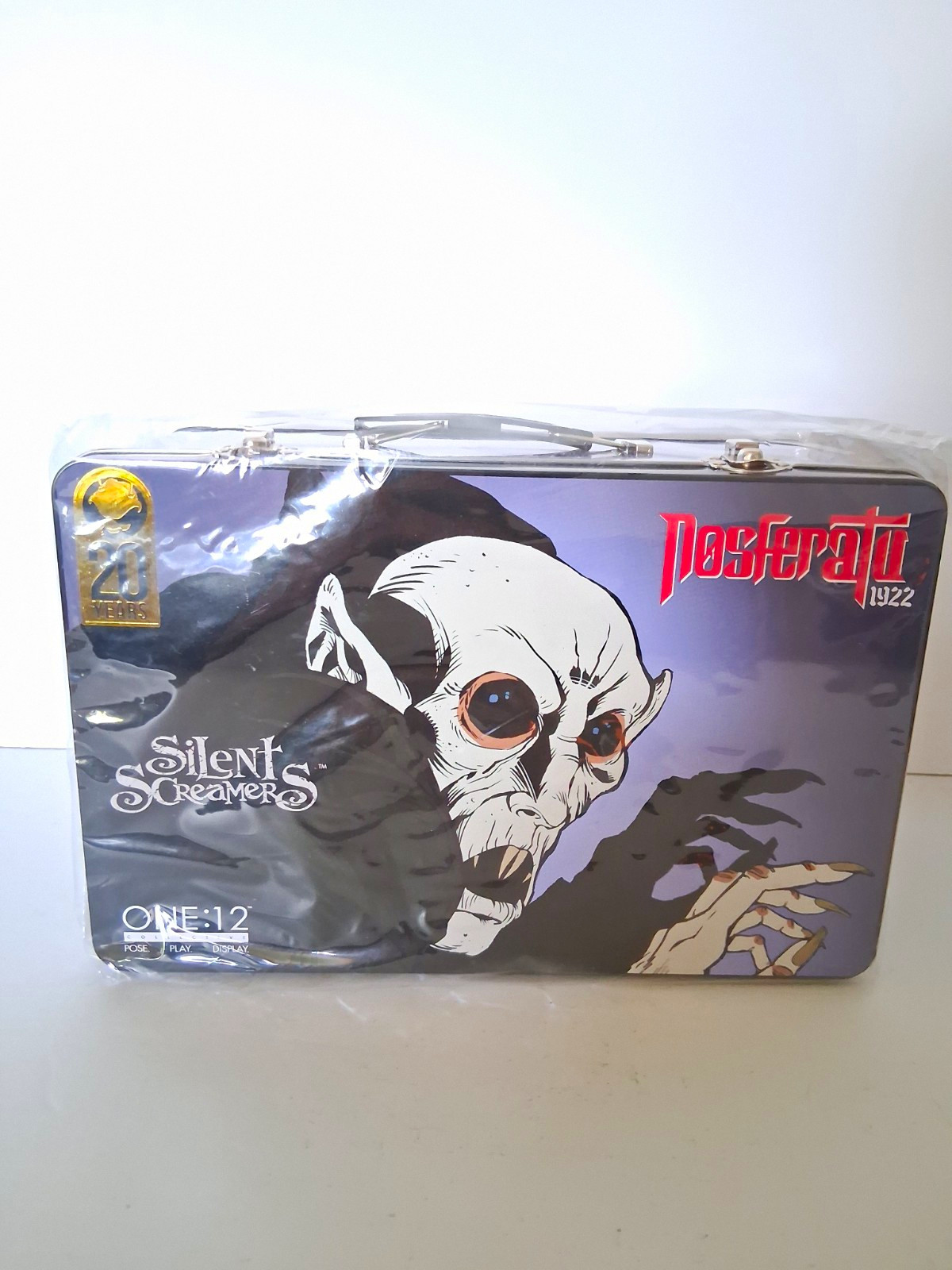 Mezco Silent Screamers Nosferatu 1922 Metal  Lunchbox Tin Carry Case Complete NW