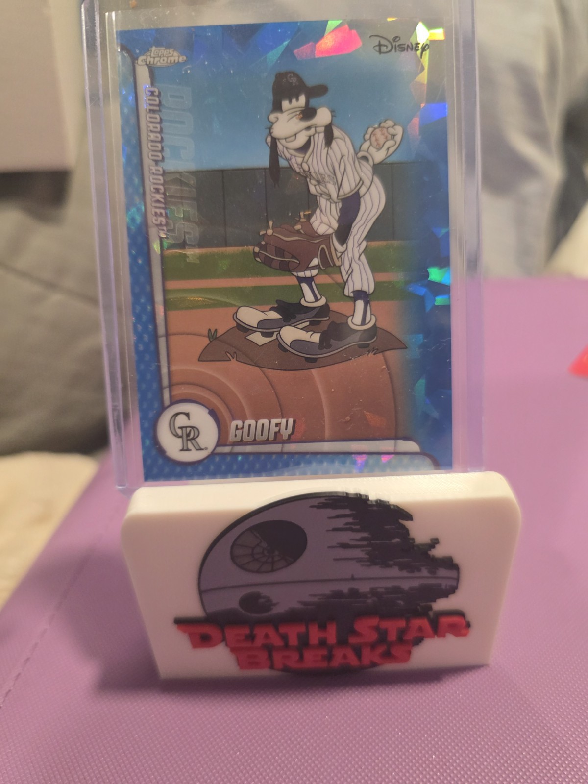 2026 Topps Chrome Disney Sapphire Goofy MLB Colorado Rockies 