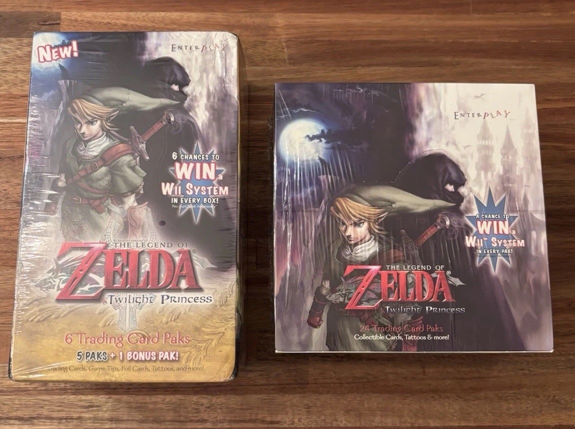 2007 Enterplay Legend of Zelda Twilight Princess Sealed Booster Box & Bundle