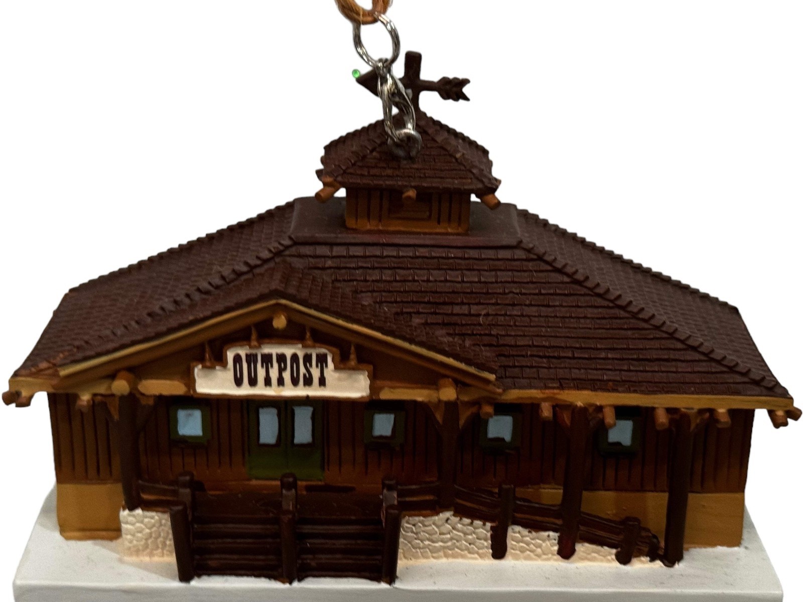 Disney Fort Wilderness Outpost Building Mickey Ornament - NEW