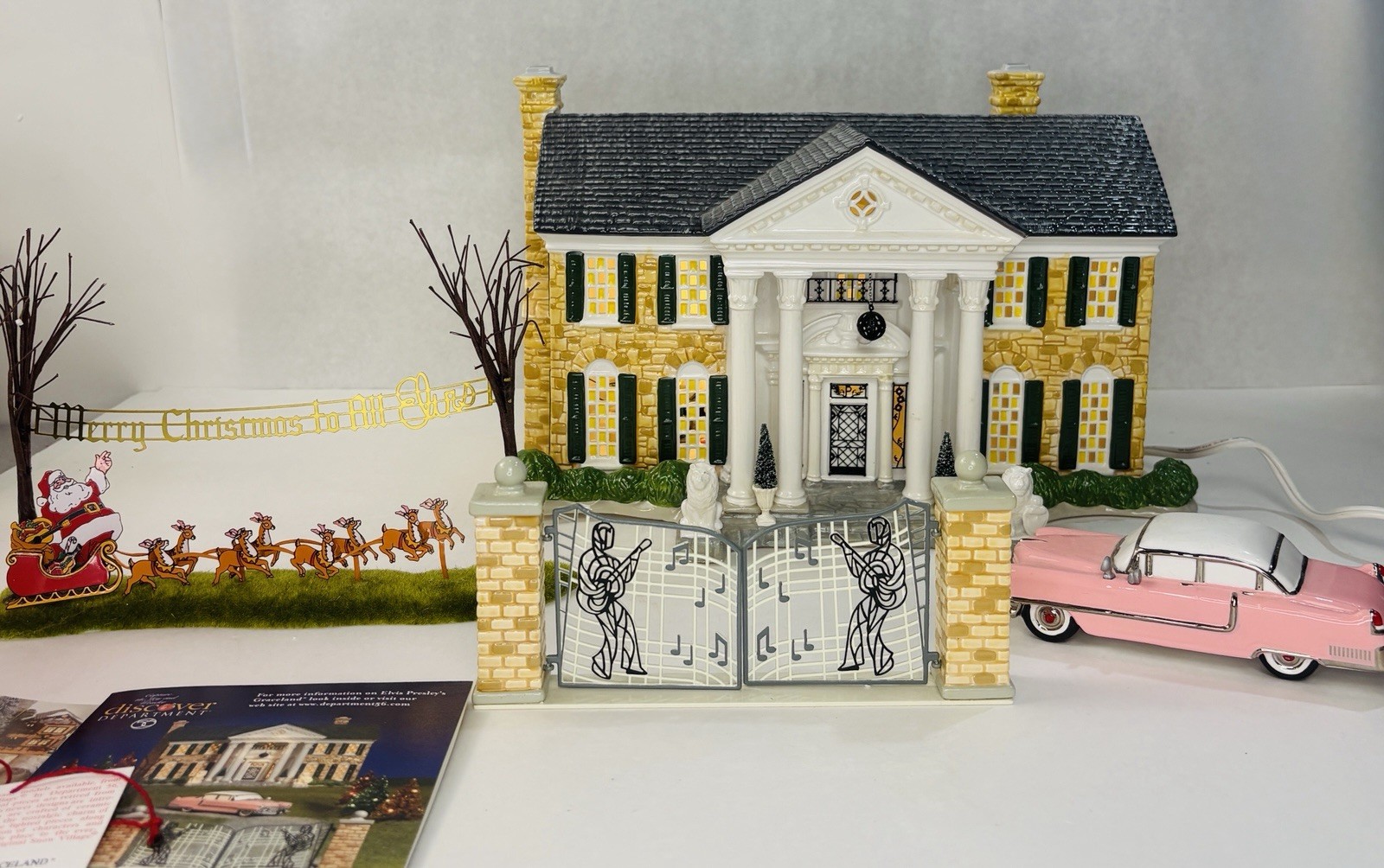 Dept 56 Elvis Presley\'s Graceland Special Edition Gift Set • 55041 • INCOMPLETE