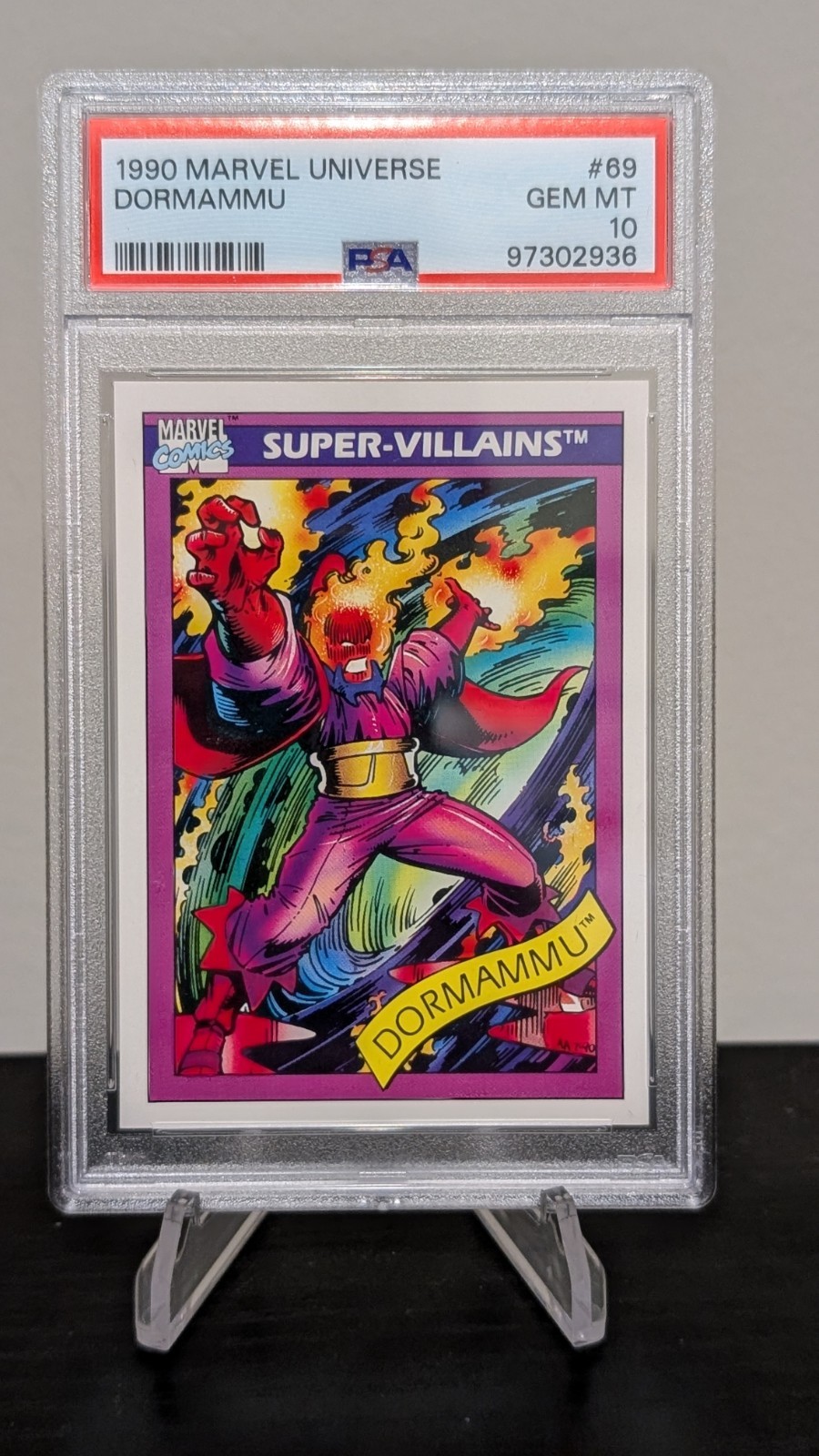 1990 Impel Marvel Universe #69 Dormammu PSA 10 Gem Mint - Pop 92