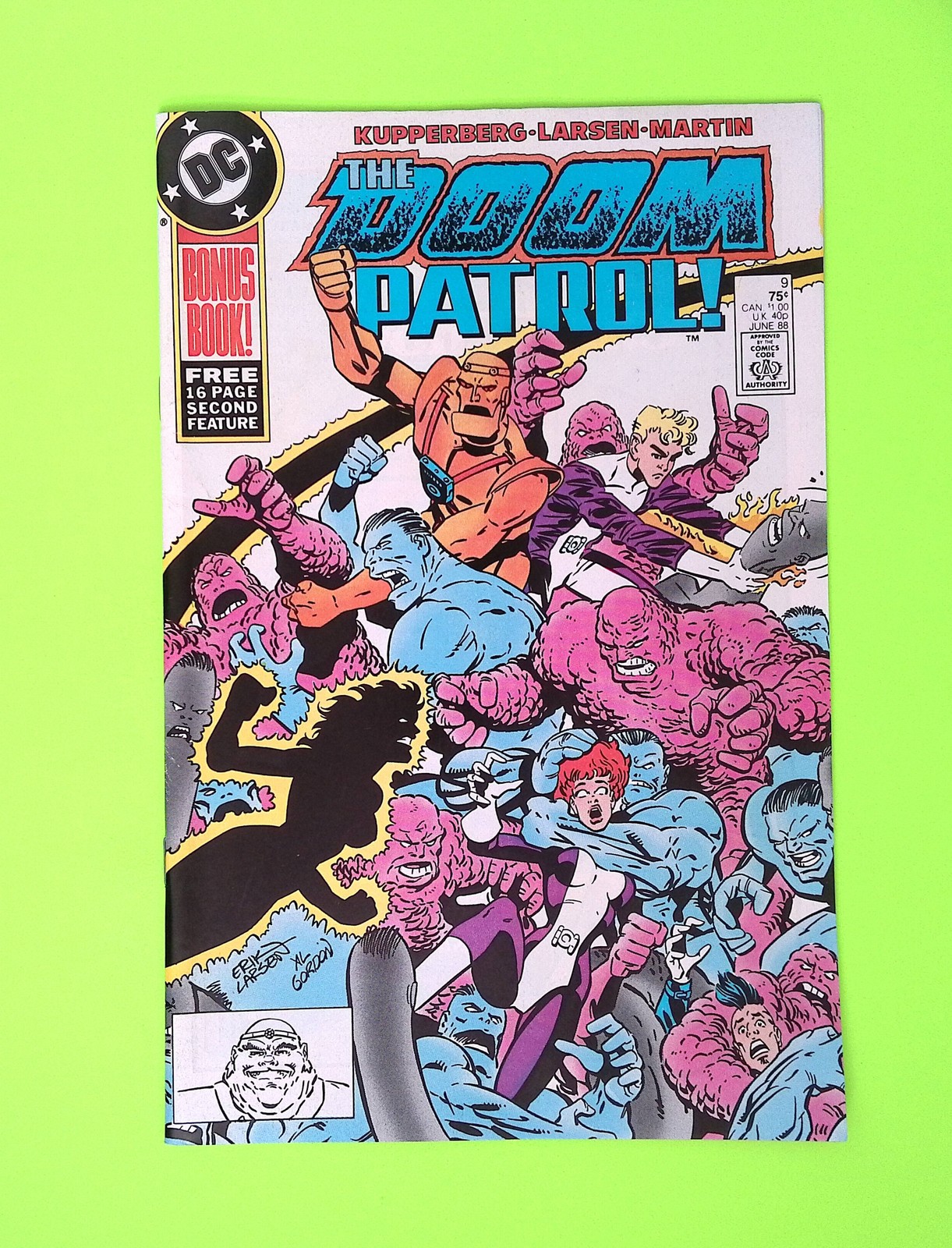 Doom Patrol #9 Vol. 2 1988 DC Comics High Grade Comic Book X10-12