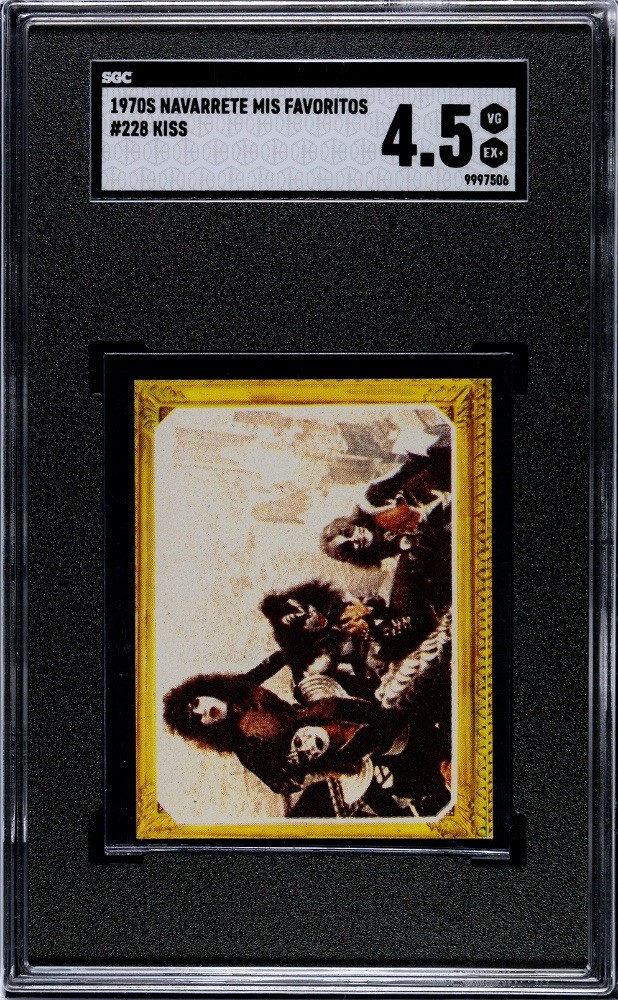 1970s 1978 Navarette Mis Favoritos #228 KISS SGC 4.5 Gene Simmons Paul Stanley
