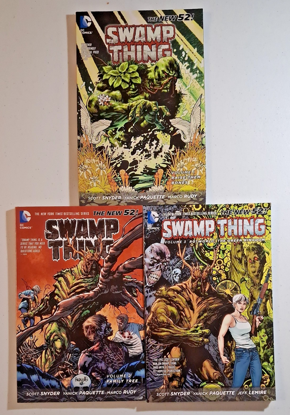 DC Comics Swamp Thing New 52 Volumes 1 2 3 TPB Lot Scott Snyder